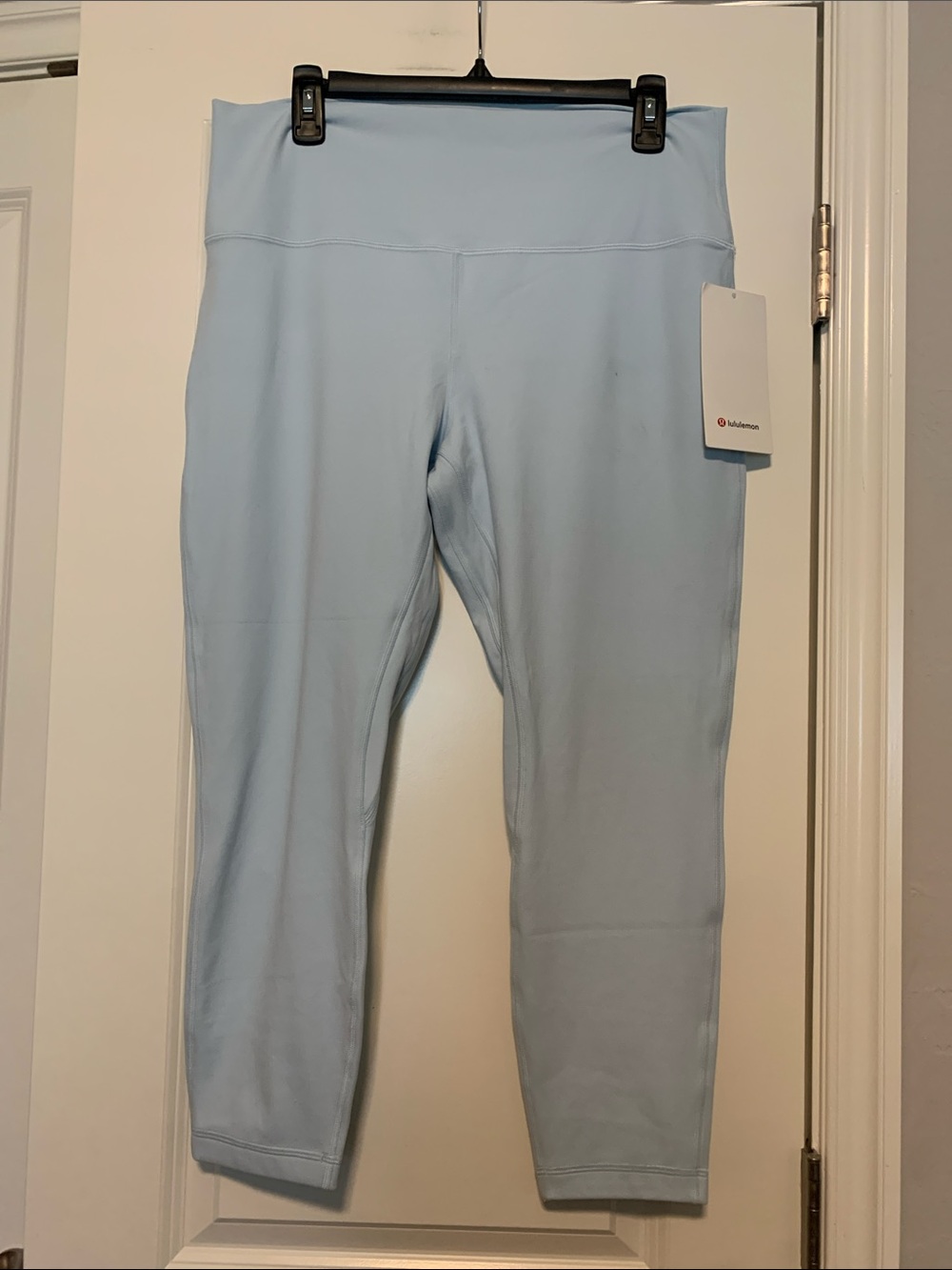 lululemon athletica Powder Blue double lined HR Align Pants 25in, Sz 16, NWT